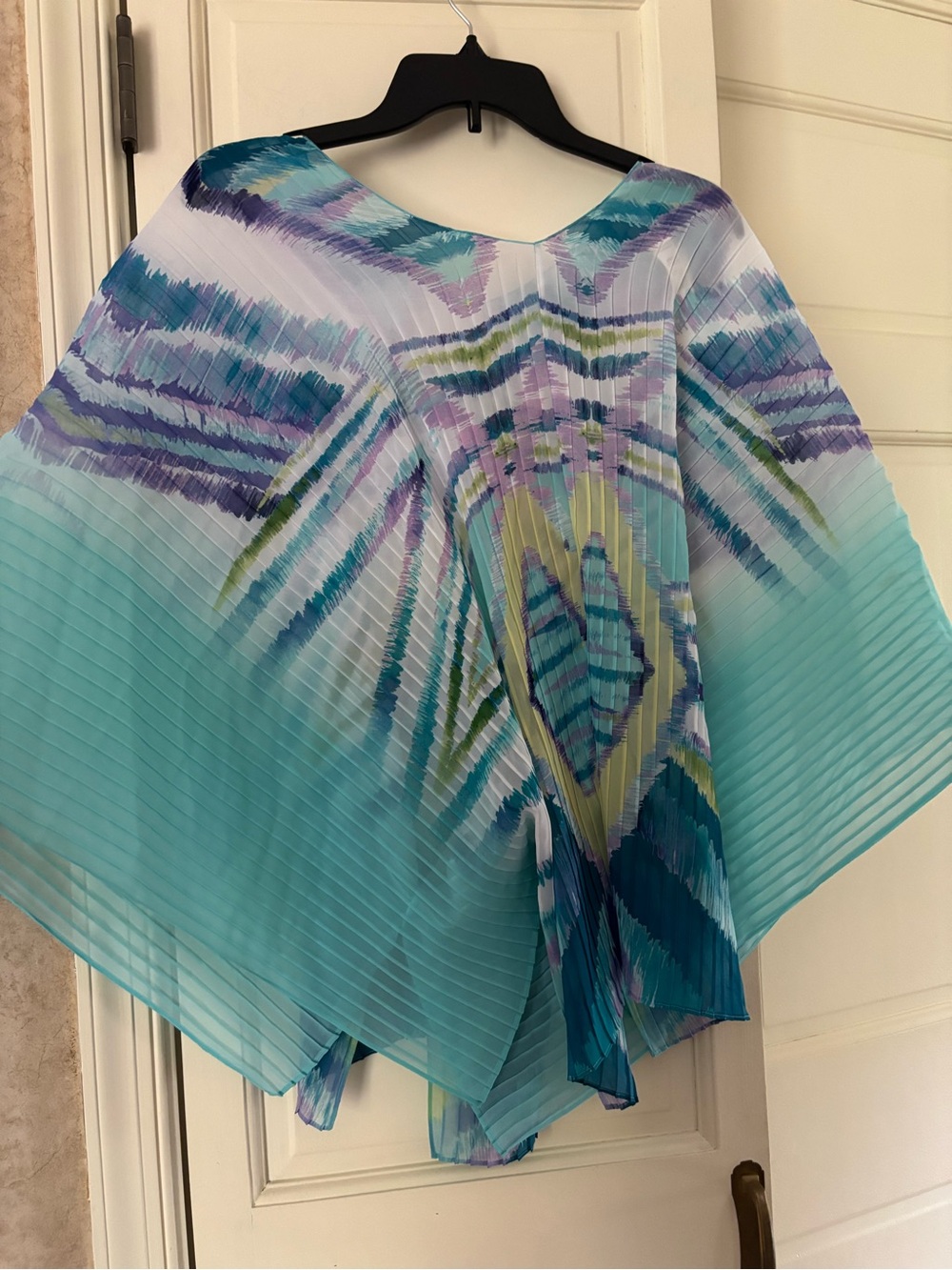 Chico’s pleated poncho top